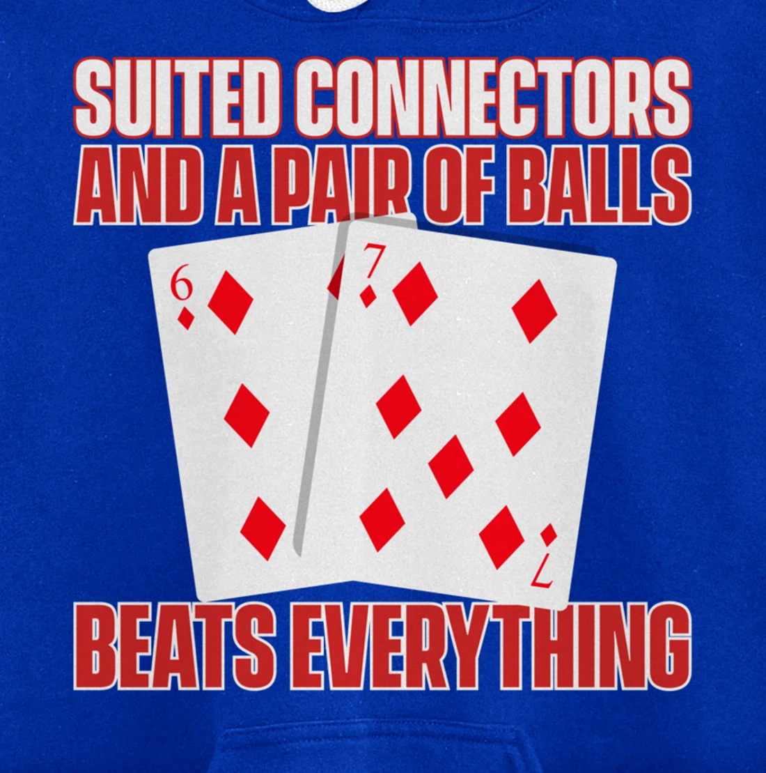 Poker Texas Hold'em - Funny Gambling Casino Gambler Poker Pullover Hoodie