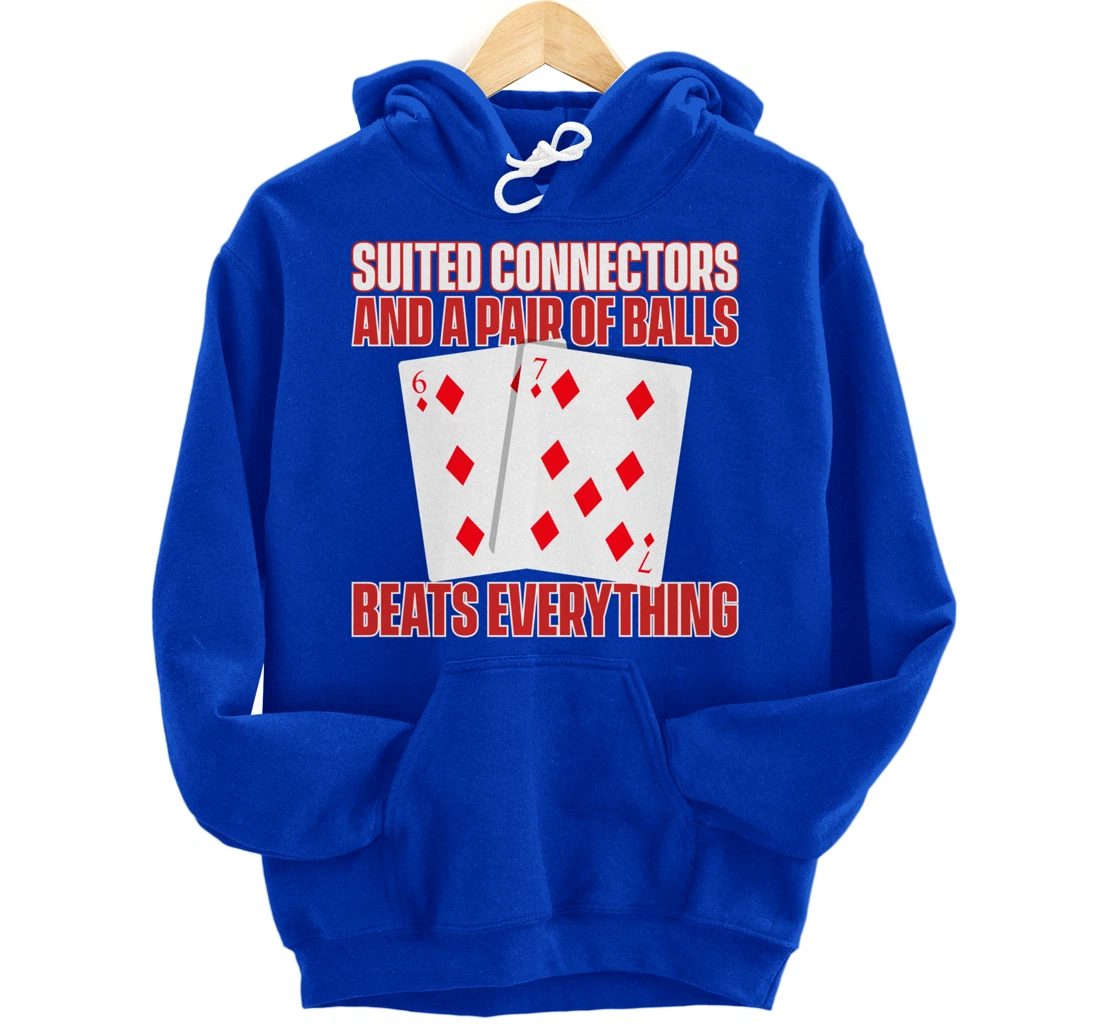 Poker Texas Hold'em - Funny Gambling Casino Gambler Poker Pullover Hoodie