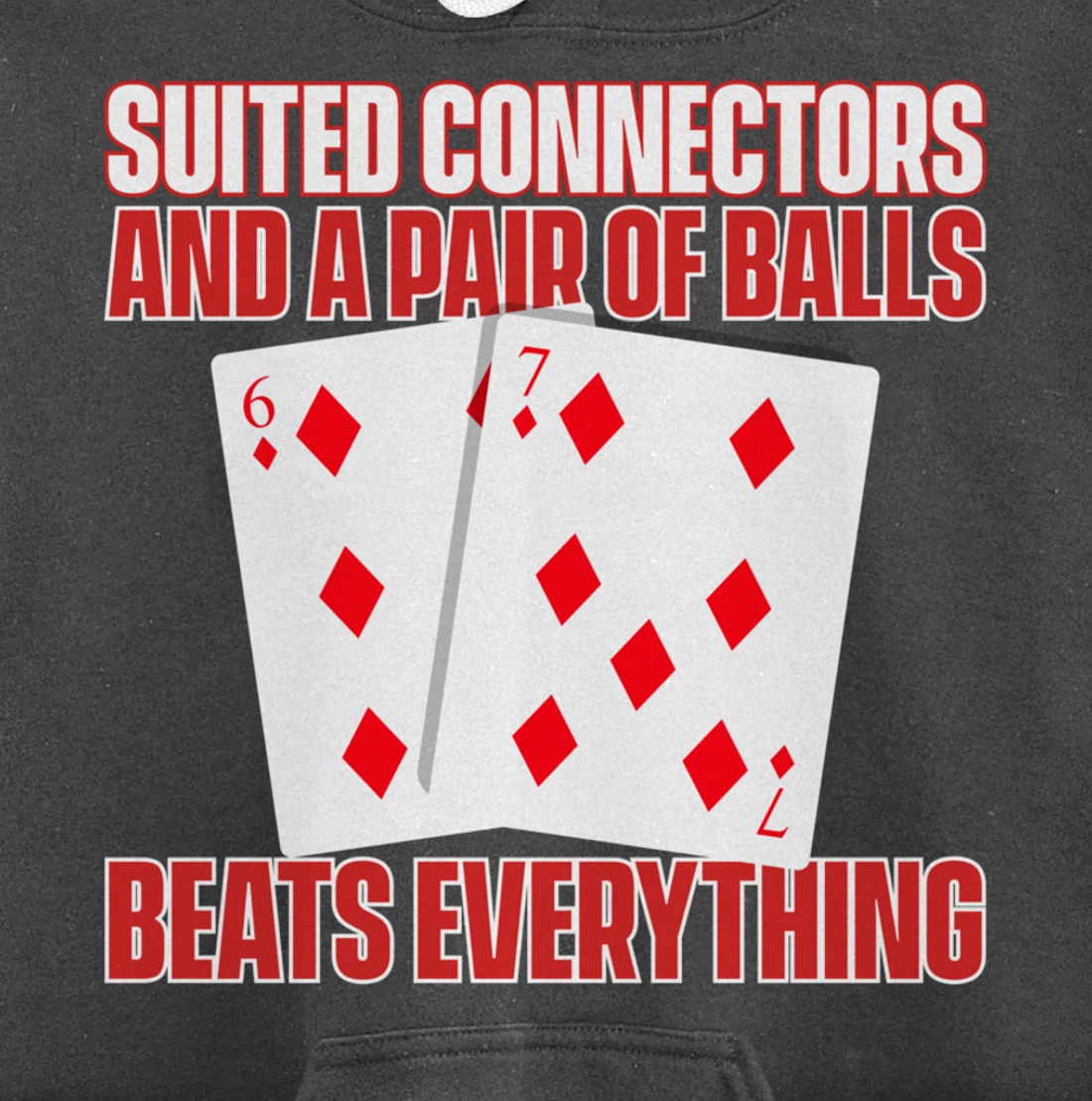 Poker Texas Hold'em - Funny Gambling Casino Gambler Poker Pullover Hoodie