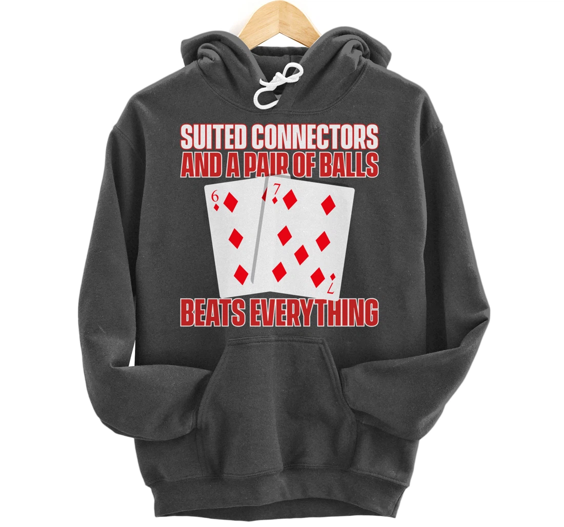Poker Texas Hold'em - Funny Gambling Casino Gambler Poker Pullover Hoodie