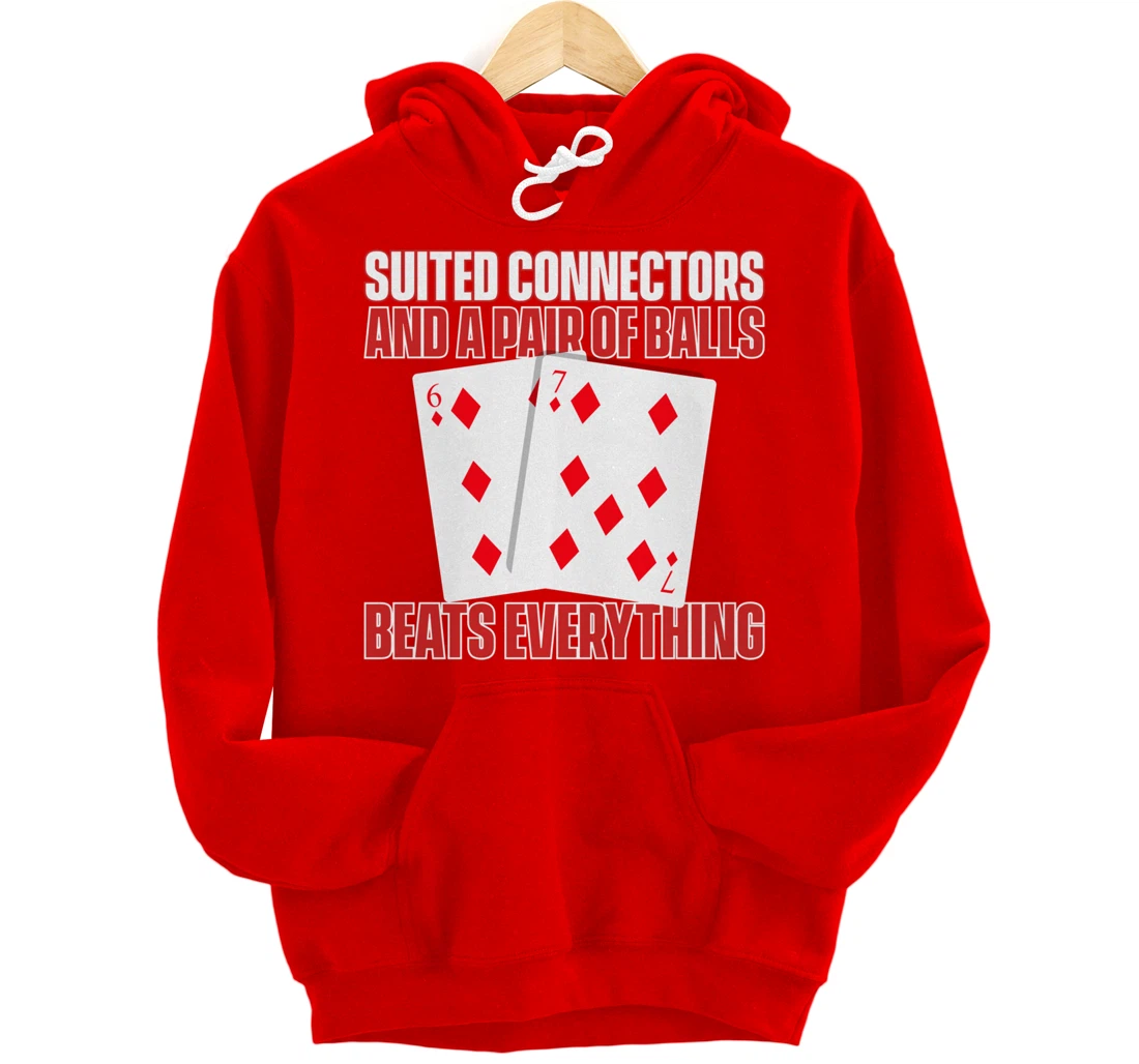 Poker Texas Hold'em - Funny Gambling Casino Gambler Poker Pullover Hoodie