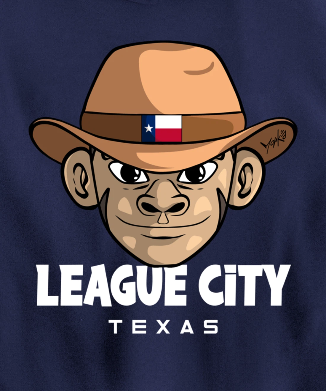 League City Texas Pullover Hoodie