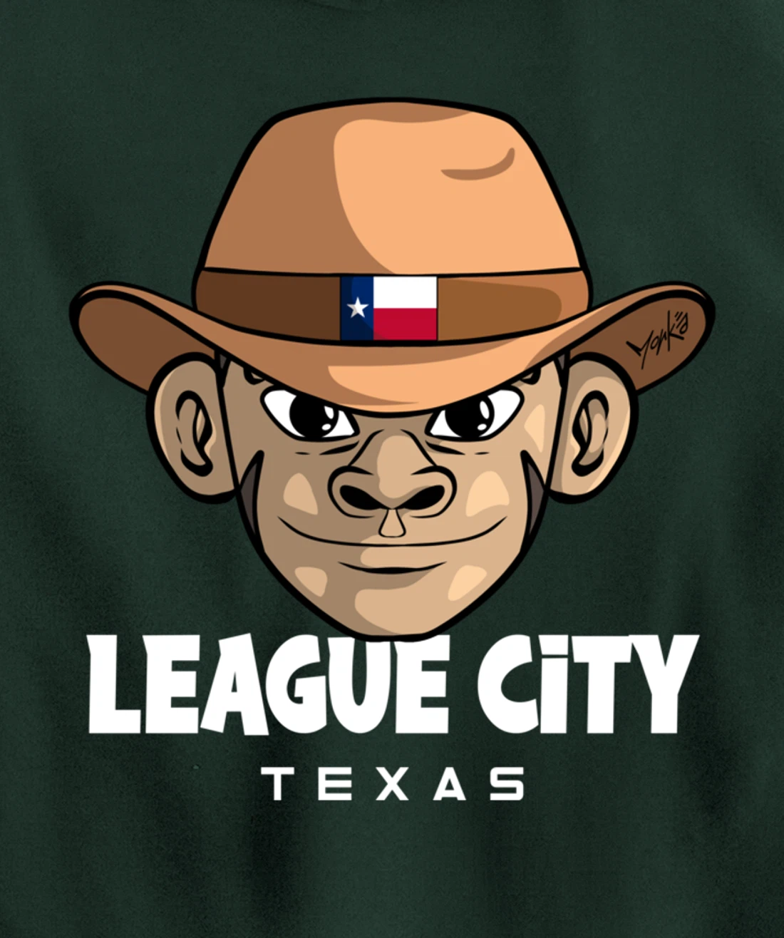 League City Texas Pullover Hoodie