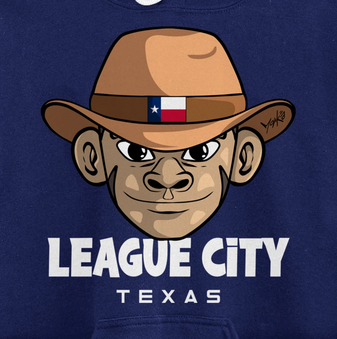 League City Texas Pullover Hoodie