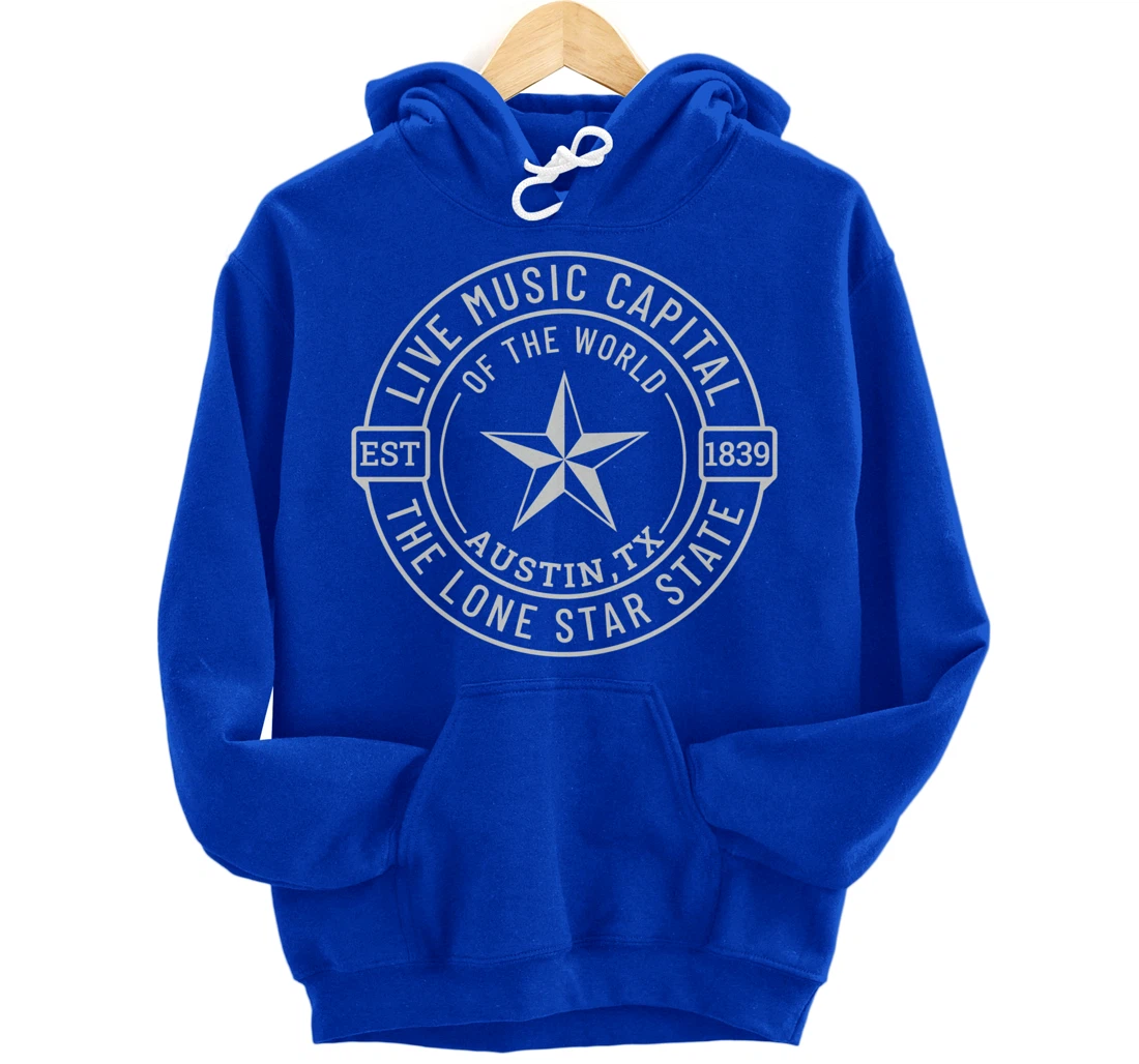 Austin Texas Live Music Capital of the World Souvenir Pullover Hoodie