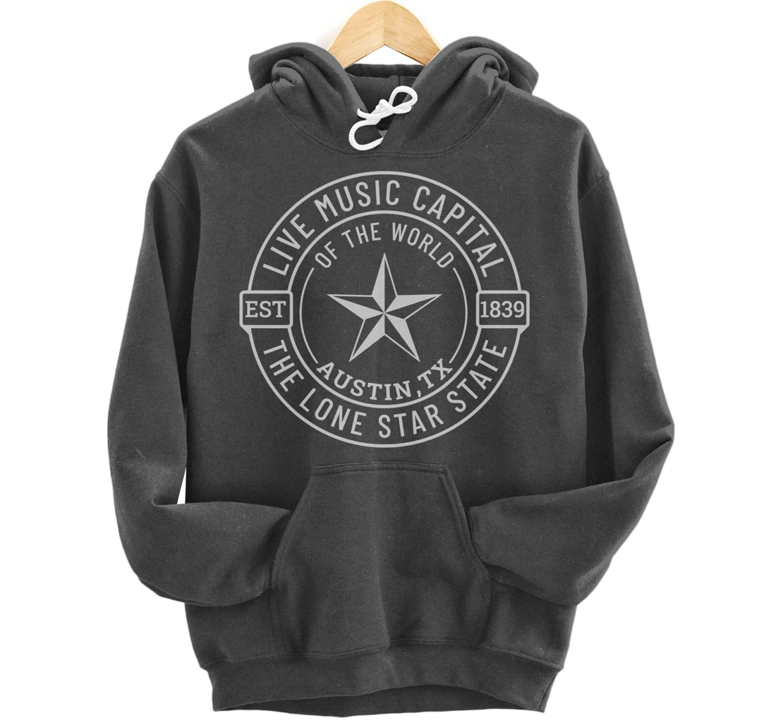 Austin Texas Live Music Capital of the World Souvenir Pullover Hoodie