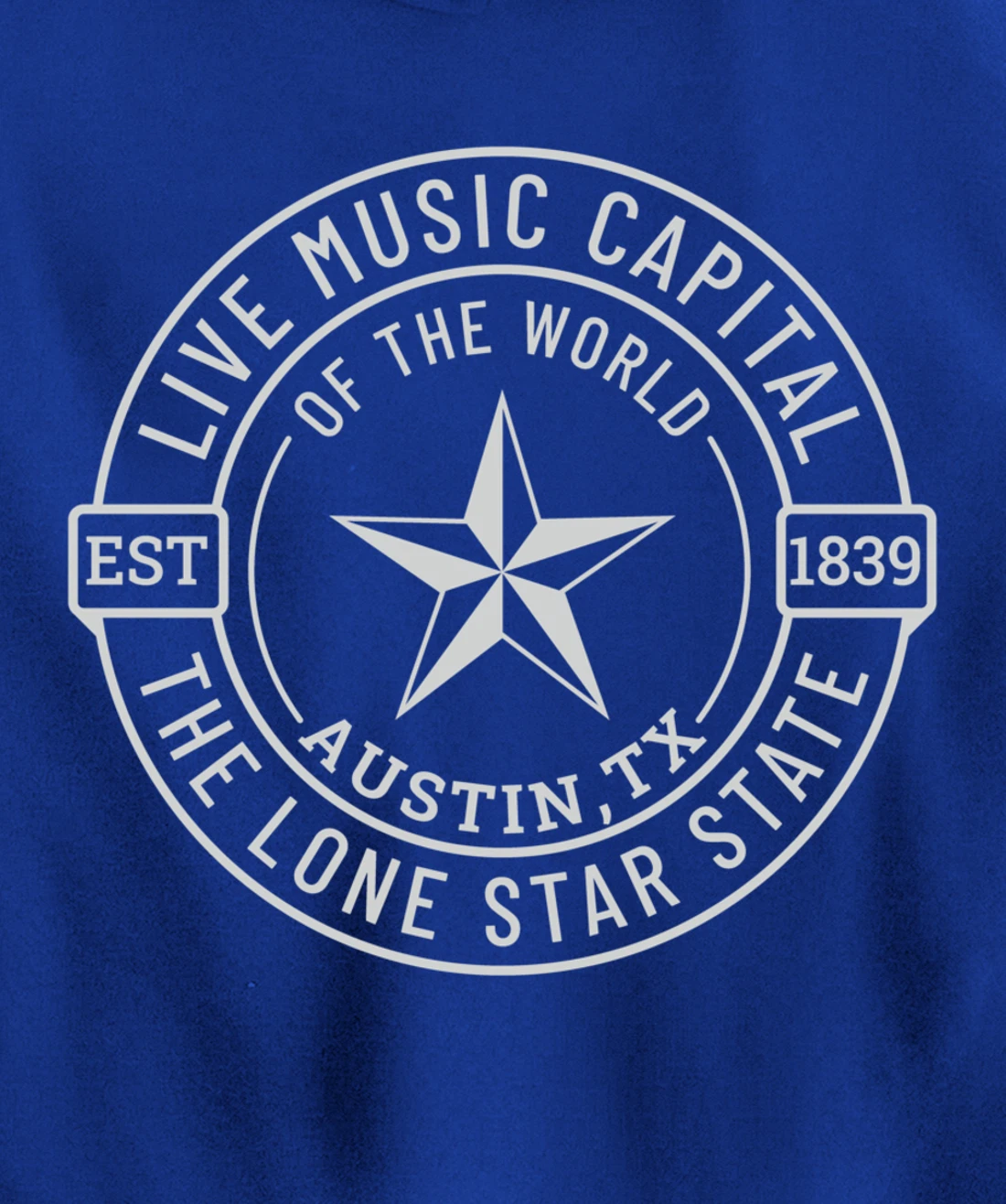 Austin Texas Live Music Capital of the World Souvenir Pullover Hoodie