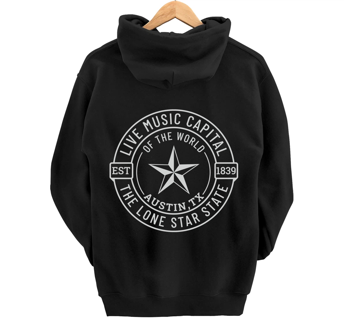 Austin Texas Live Music Capital of the World Souvenir Pullover Hoodie