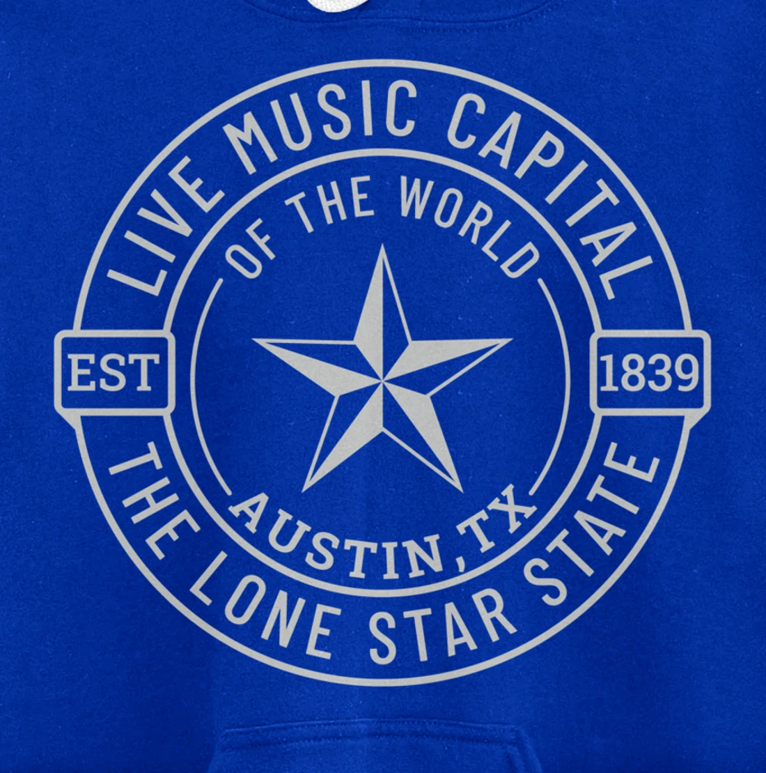 Austin Texas Live Music Capital of the World Souvenir Pullover Hoodie