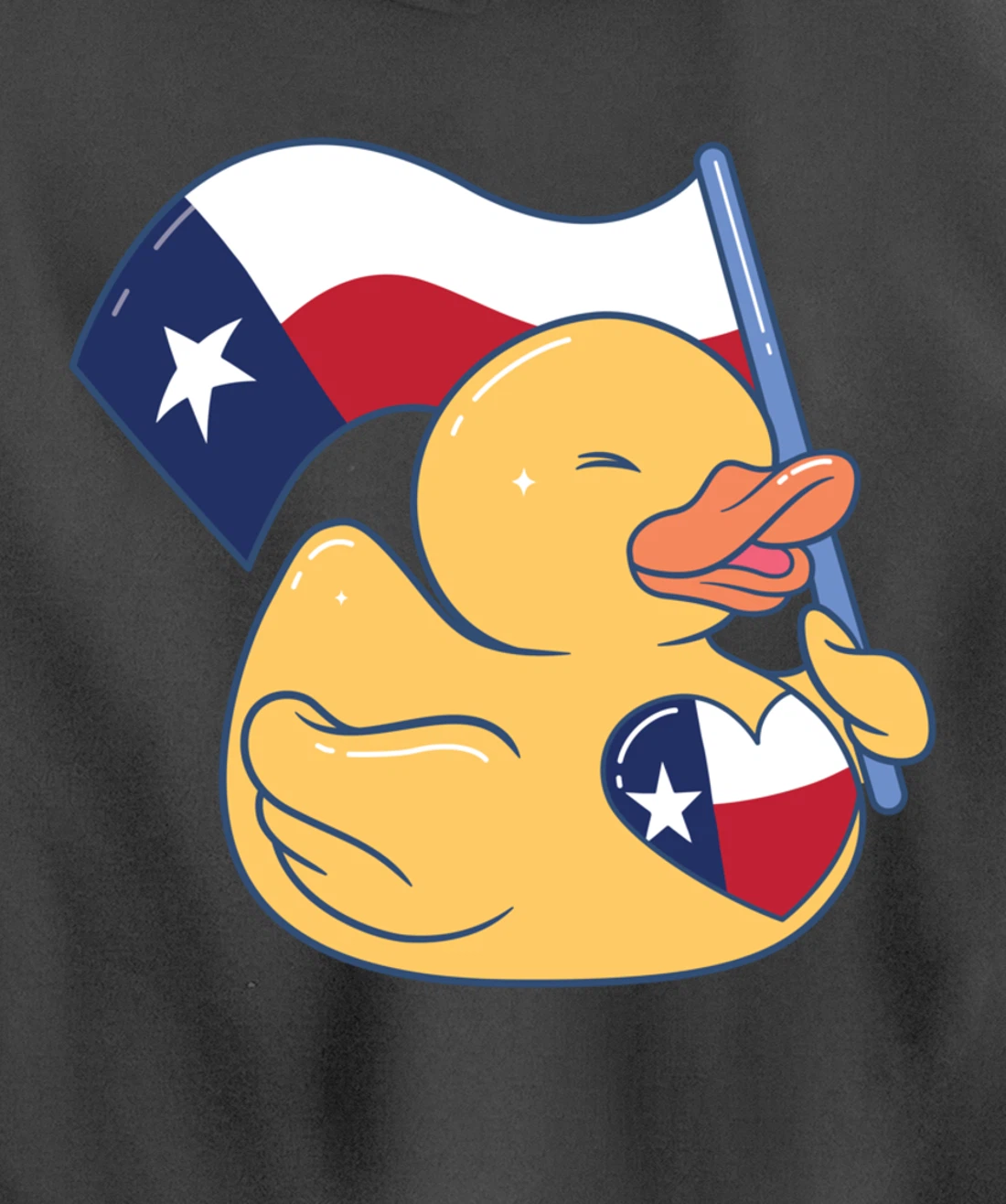 Easily Distracted By Ducks Texas Flag Bird Dallas Austin Tx Pullover Hoodie