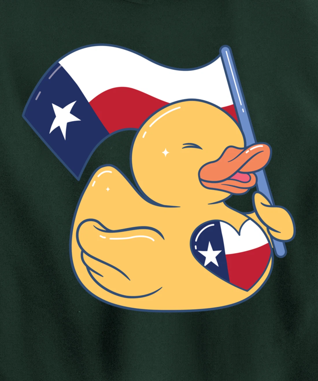 Easily Distracted By Ducks Texas Flag Bird Dallas Austin Tx Pullover Hoodie