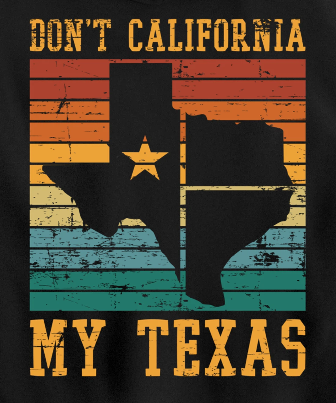 Retro United States Funny Texan Pride Proud Cowboy Texas Pullover Hoodie