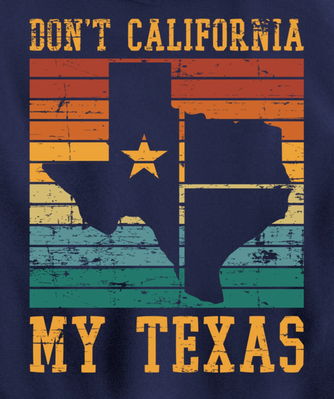 Retro United States Funny Texan Pride Proud Cowboy Texas Pullover Hoodie