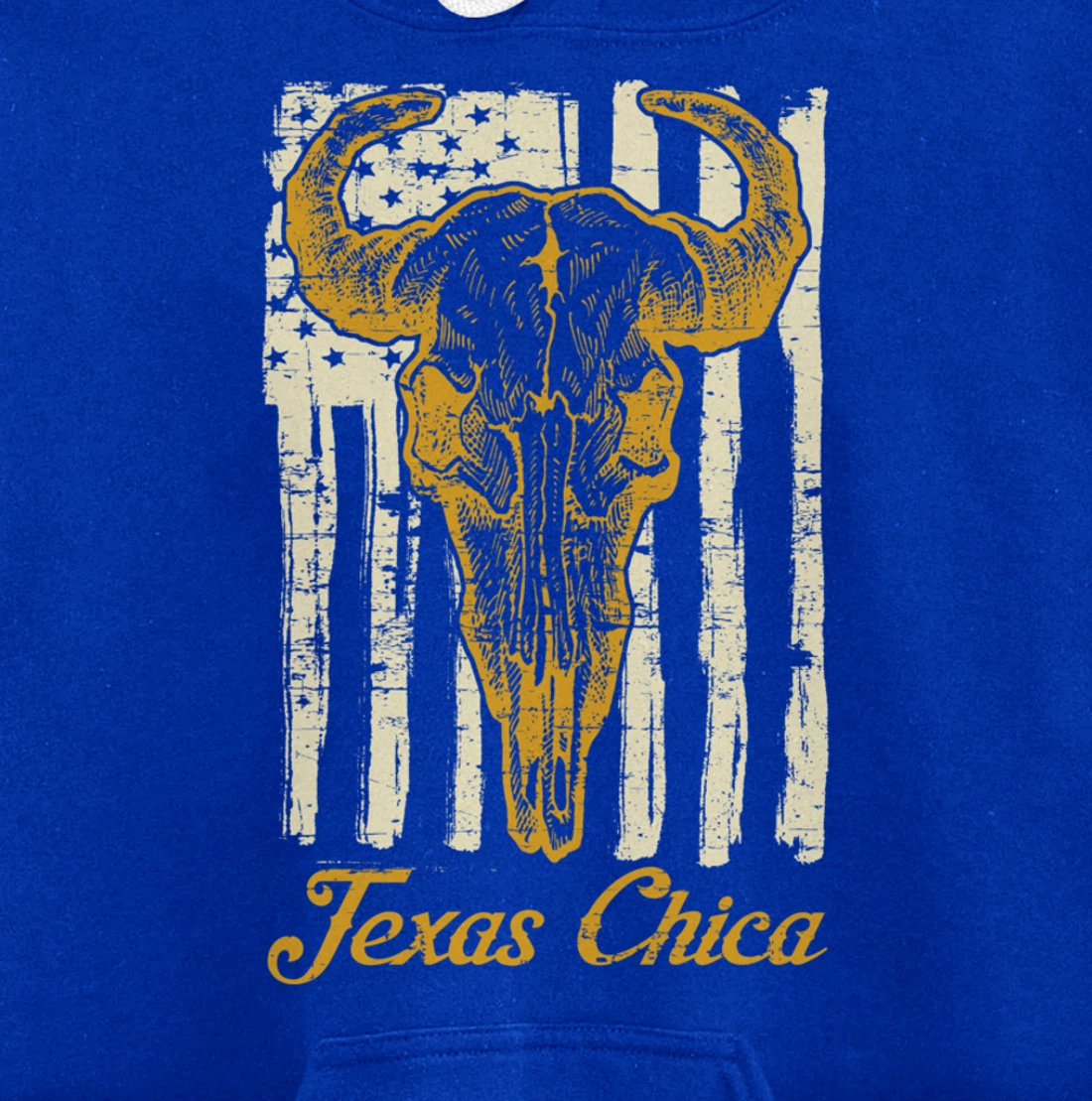 USA Flag Texas Chica Women Girls Proud Texan US State Texas Pullover Hoodie