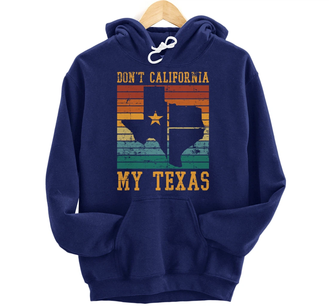 Retro United States Funny Texan Pride Proud Cowboy Texas Pullover Hoodie