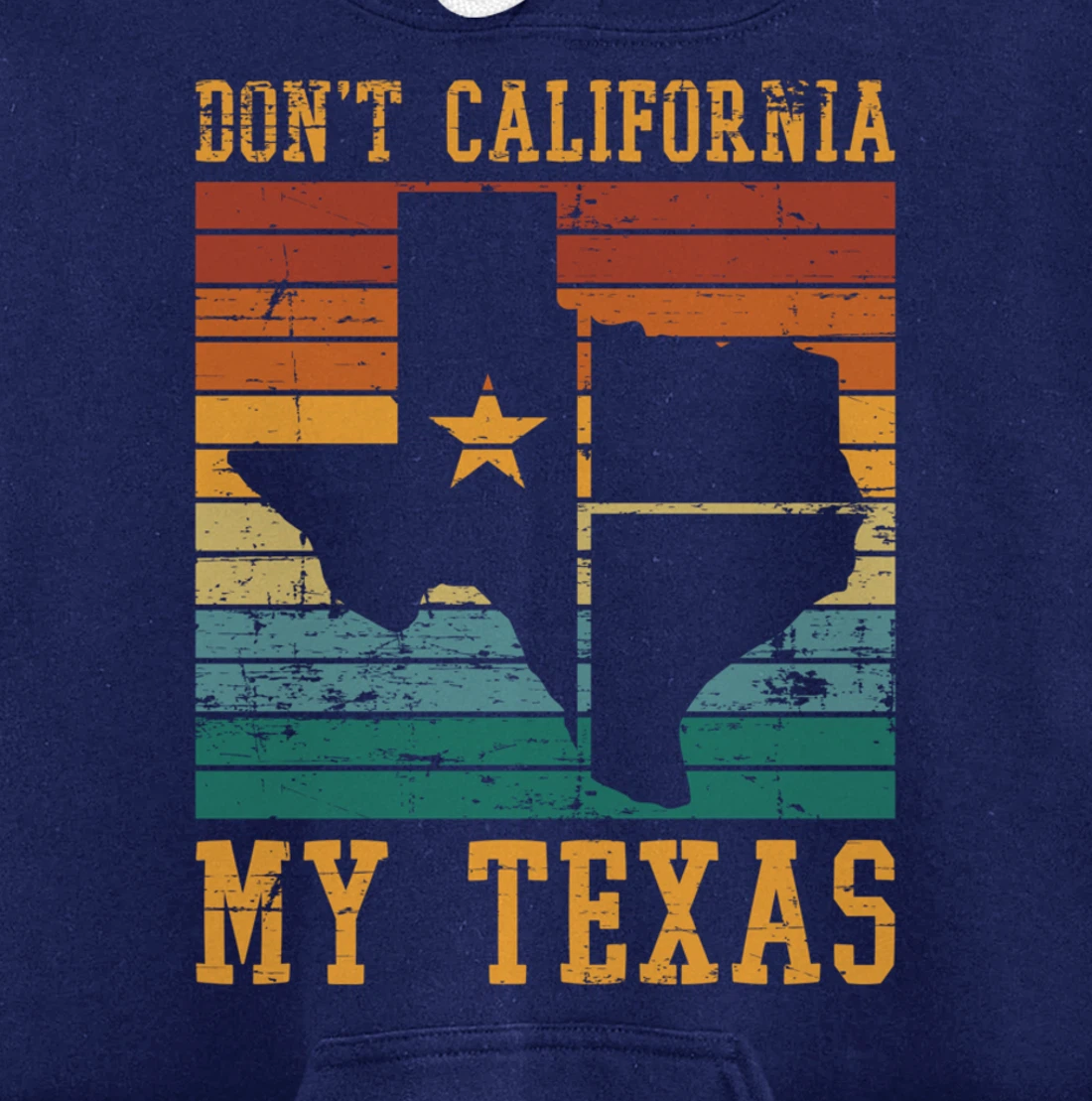 Retro United States Funny Texan Pride Proud Cowboy Texas Pullover Hoodie