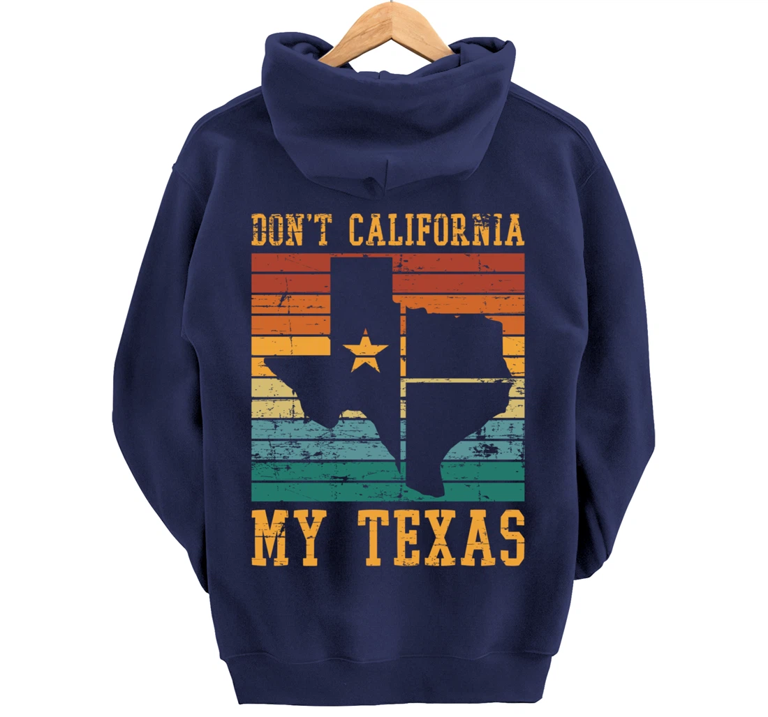 Retro United States Funny Texan Pride Proud Cowboy Texas Pullover Hoodie