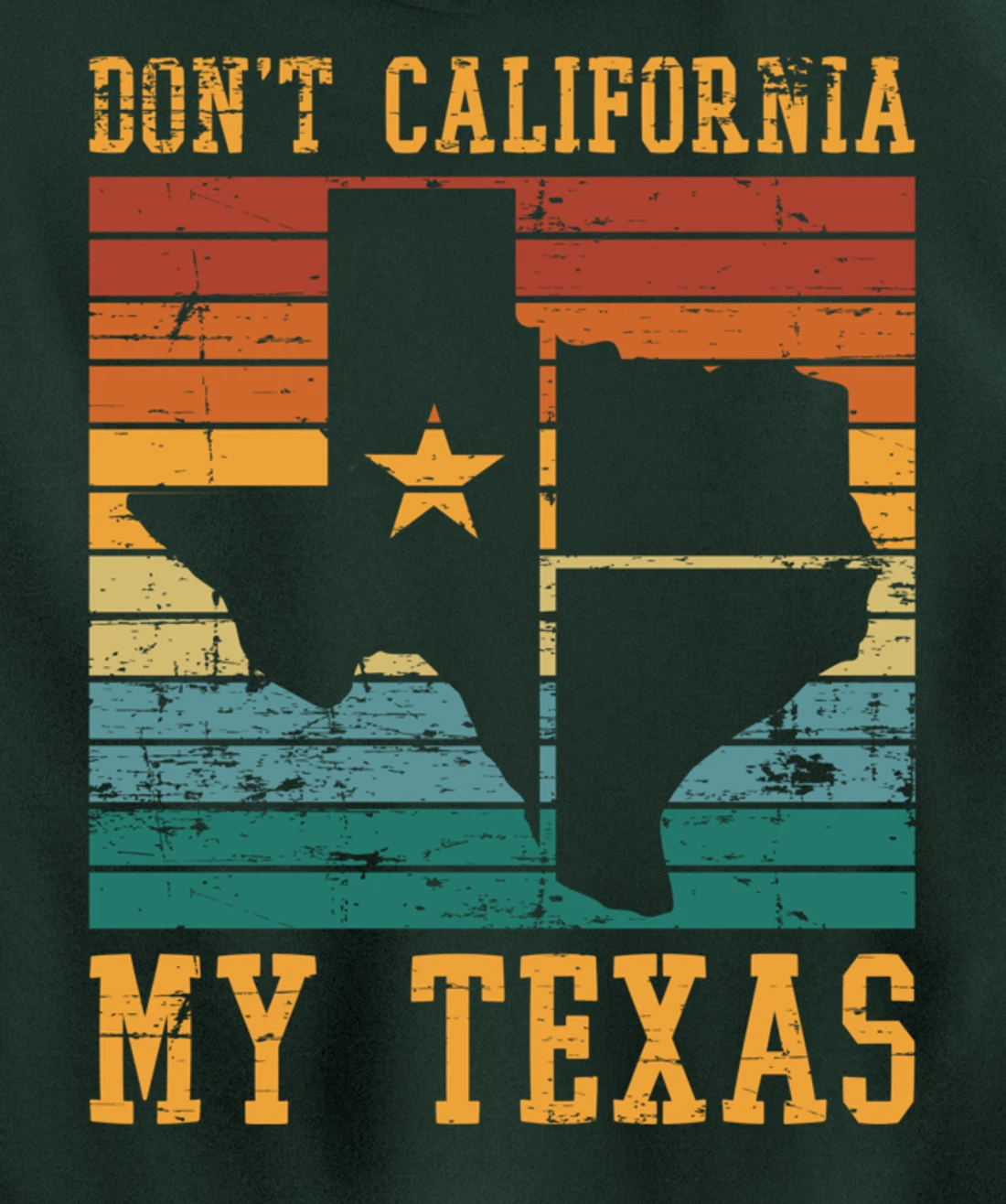 Retro United States Funny Texan Pride Proud Cowboy Texas Pullover Hoodie