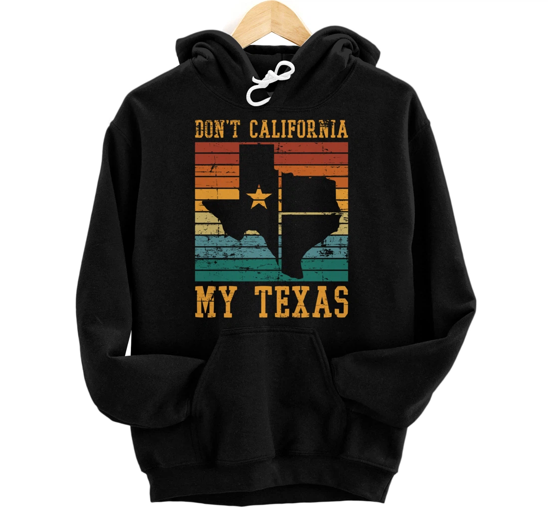 Retro United States Funny Texan Pride Proud Cowboy Texas Pullover Hoodie