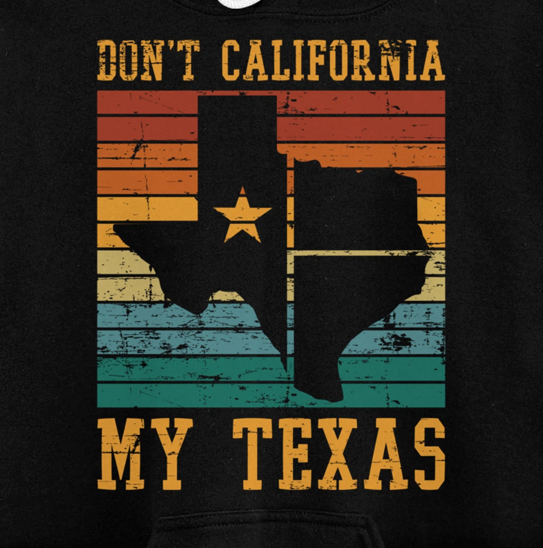 Retro United States Funny Texan Pride Proud Cowboy Texas Pullover Hoodie