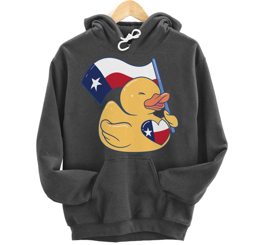 Easily Distracted By Ducks Texas Flag Bird Dallas Austin Tx Pullover Hoodie