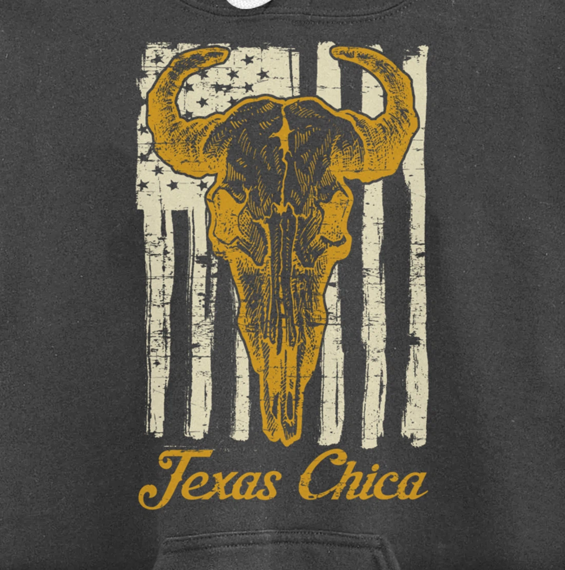 USA Flag Texas Chica Women Girls Proud Texan US State Texas Pullover Hoodie
