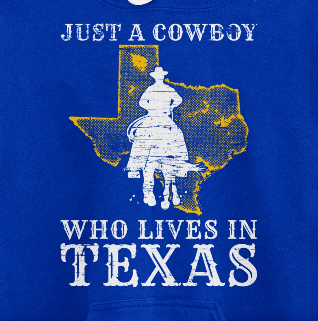 US State Patriotic Texan Cowboy Men Boys Patriotic Texas Pullover Hoodie