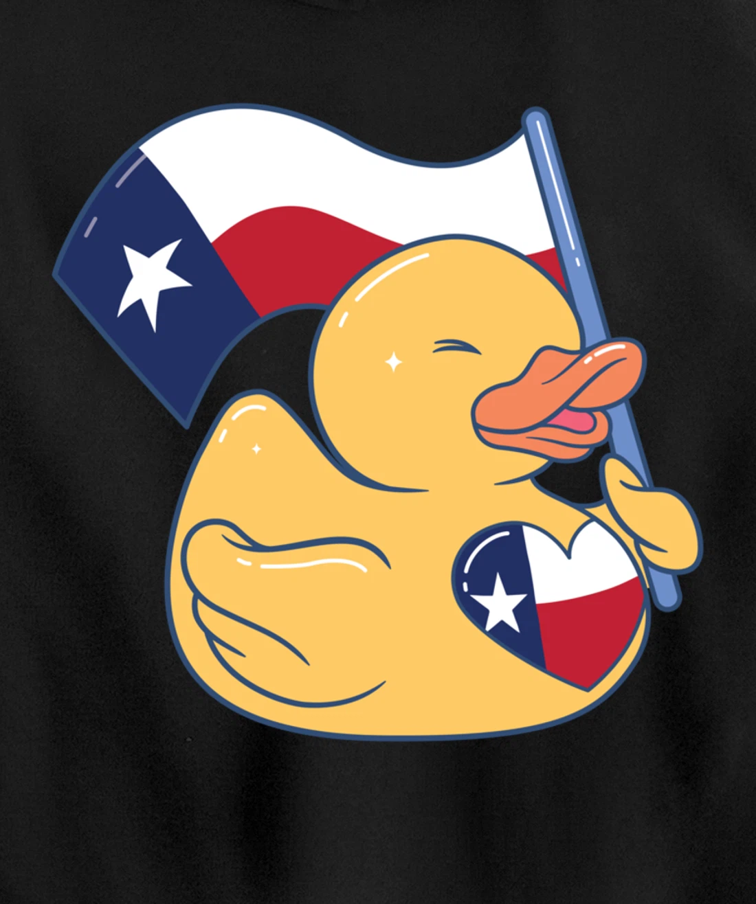 Easily Distracted By Ducks Texas Flag Bird Dallas Austin Tx Pullover Hoodie