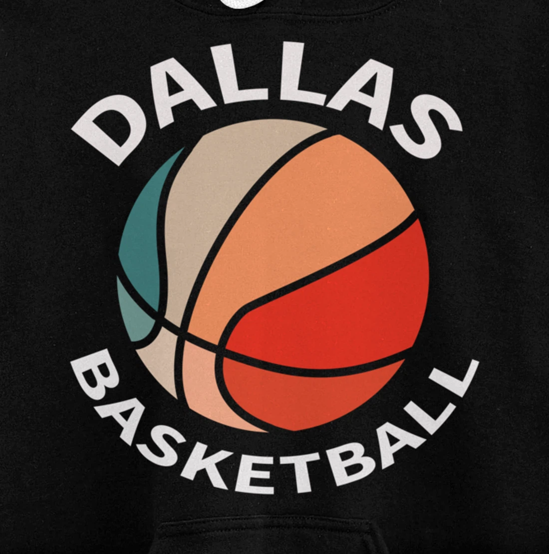 Dallas Fans Basketball Jersey Hoops Texas Bball Women Men Pullover Hoodie