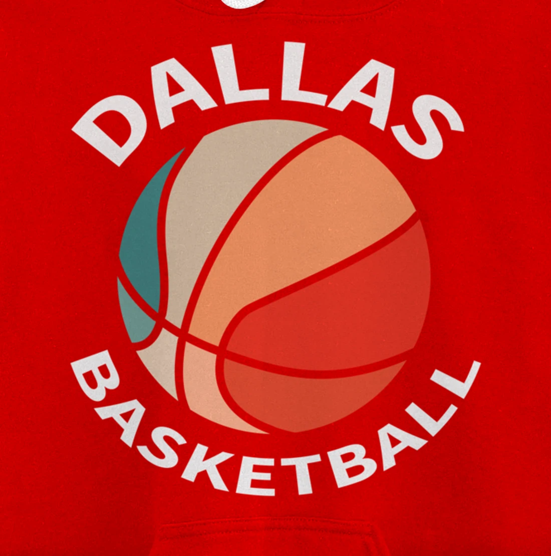 Dallas Fans Basketball Jersey Hoops Texas Bball Women Men Pullover Hoodie