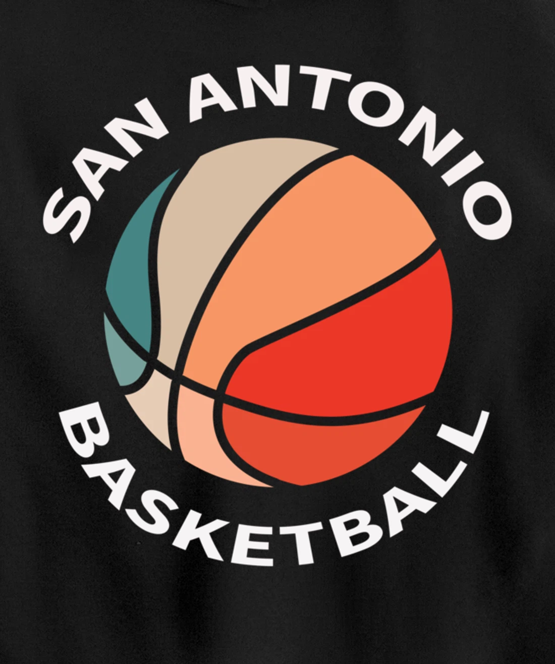 San Antonio Basketball Fans Jersey Texas Hoops Men Women Pullover Hoodie