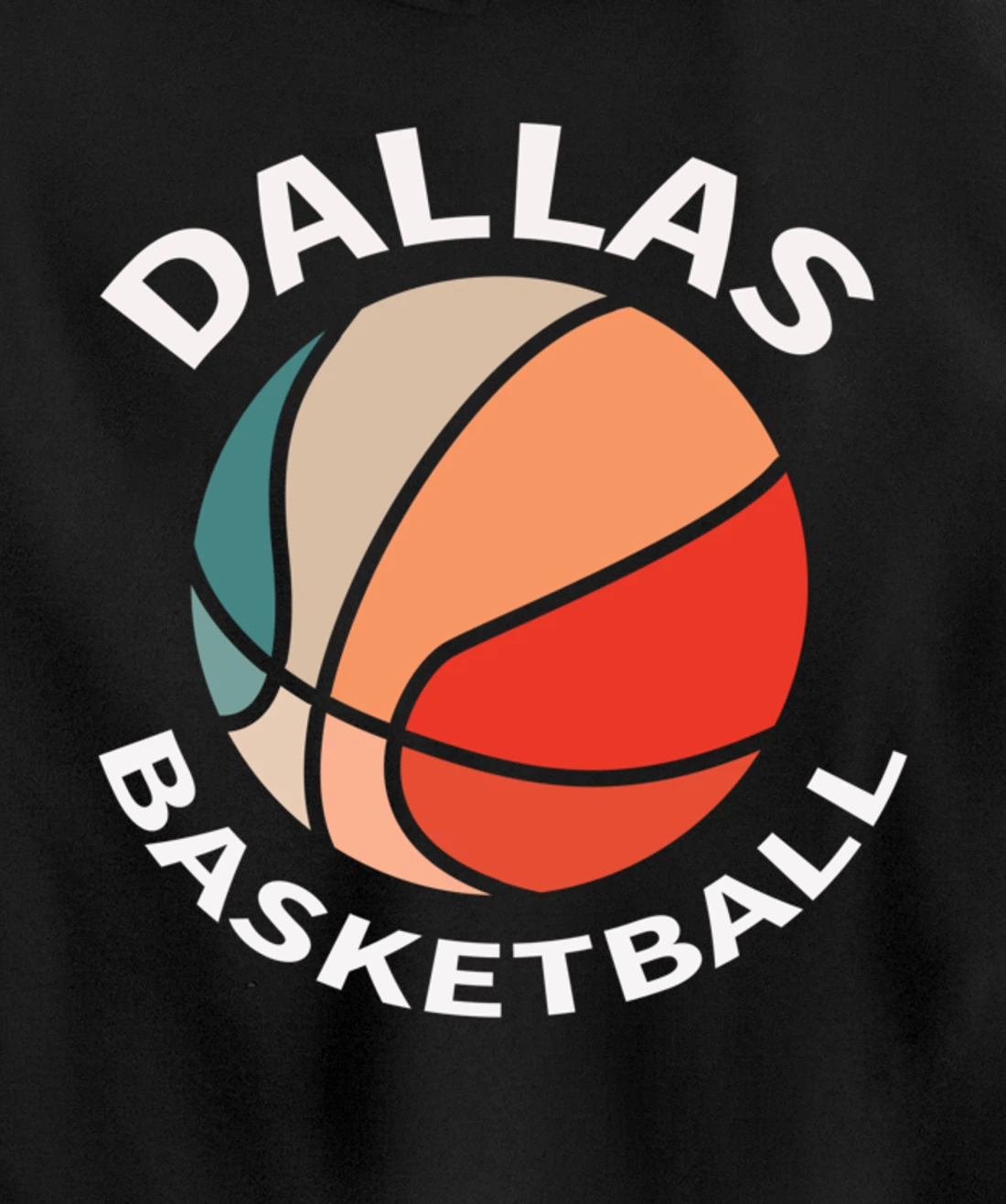 Dallas Fans Basketball Jersey Hoops Texas Bball Women Men Pullover Hoodie