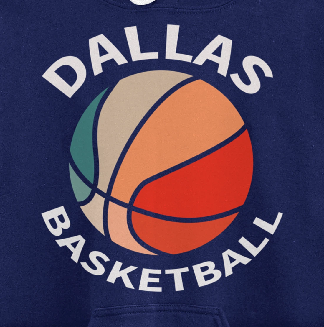 Dallas Fans Basketball Jersey Hoops Texas Bball Women Men Pullover Hoodie