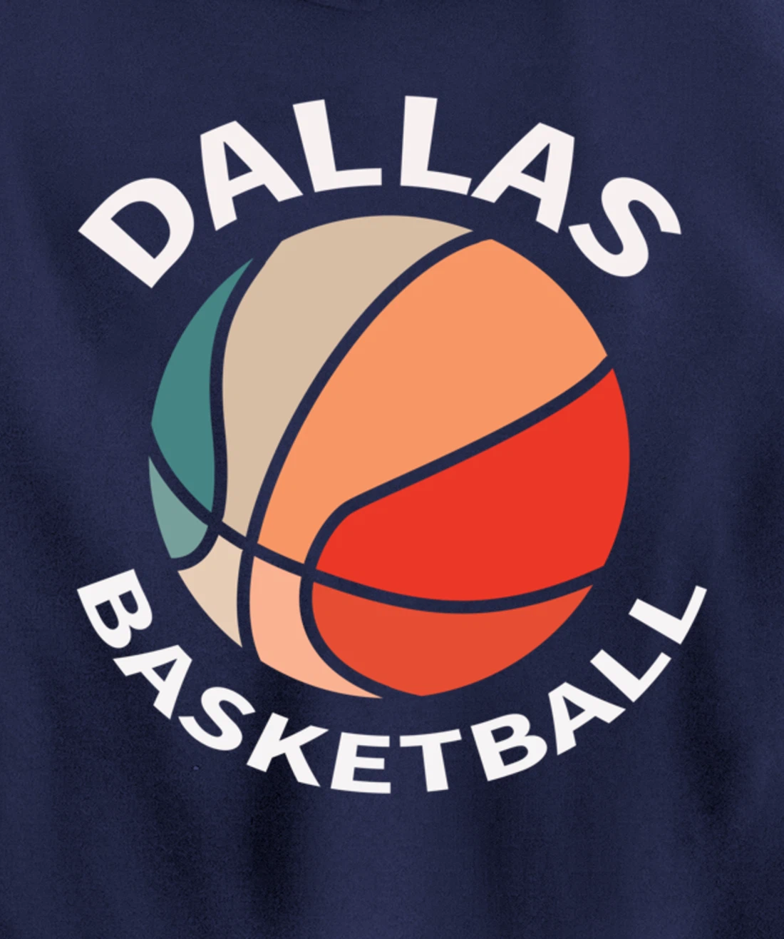 Dallas Fans Basketball Jersey Hoops Texas Bball Women Men Pullover Hoodie