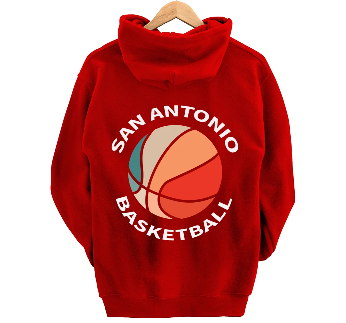 San Antonio Basketball Fans Jersey Texas Hoops Men Women Pullover Hoodie