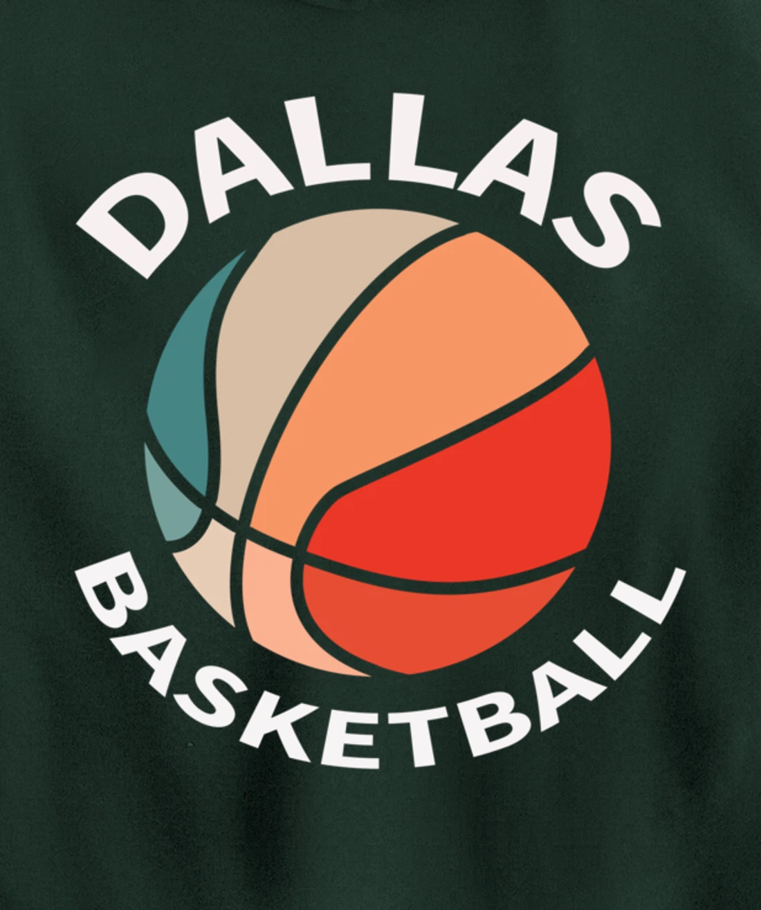 Dallas Fans Basketball Jersey Hoops Texas Bball Women Men Pullover Hoodie