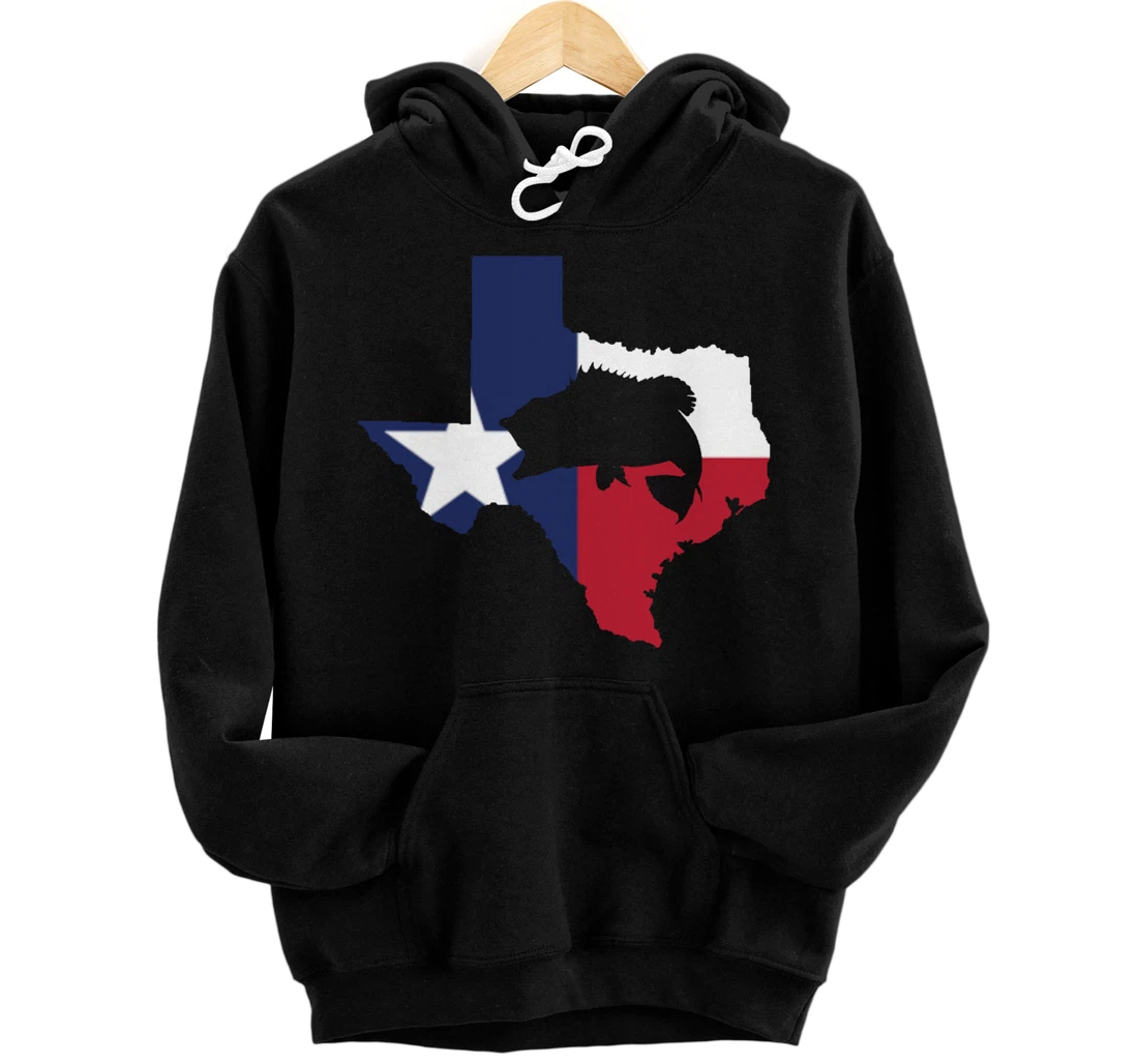 Texas Bass Fishing Pullover Hoodie