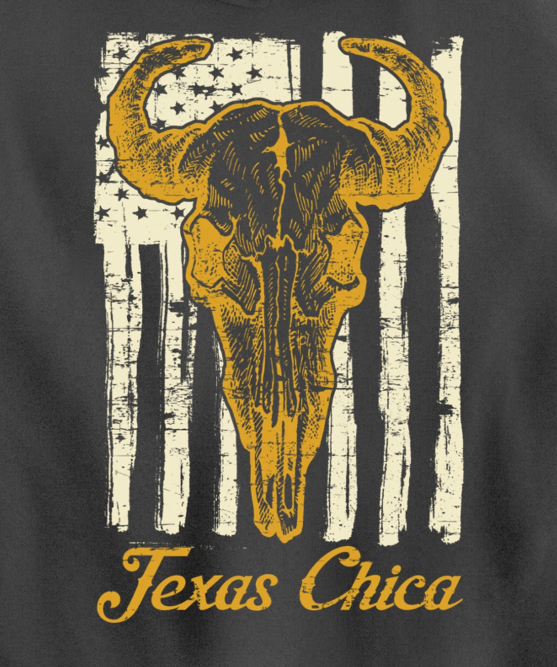 USA Flag Texas Chica Women Girls Proud Texan US State Texas Pullover Hoodie