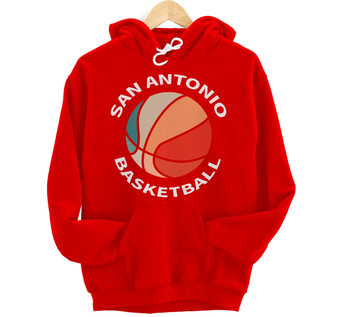 San Antonio Basketball Fans Jersey Texas Hoops Men Women Pullover Hoodie