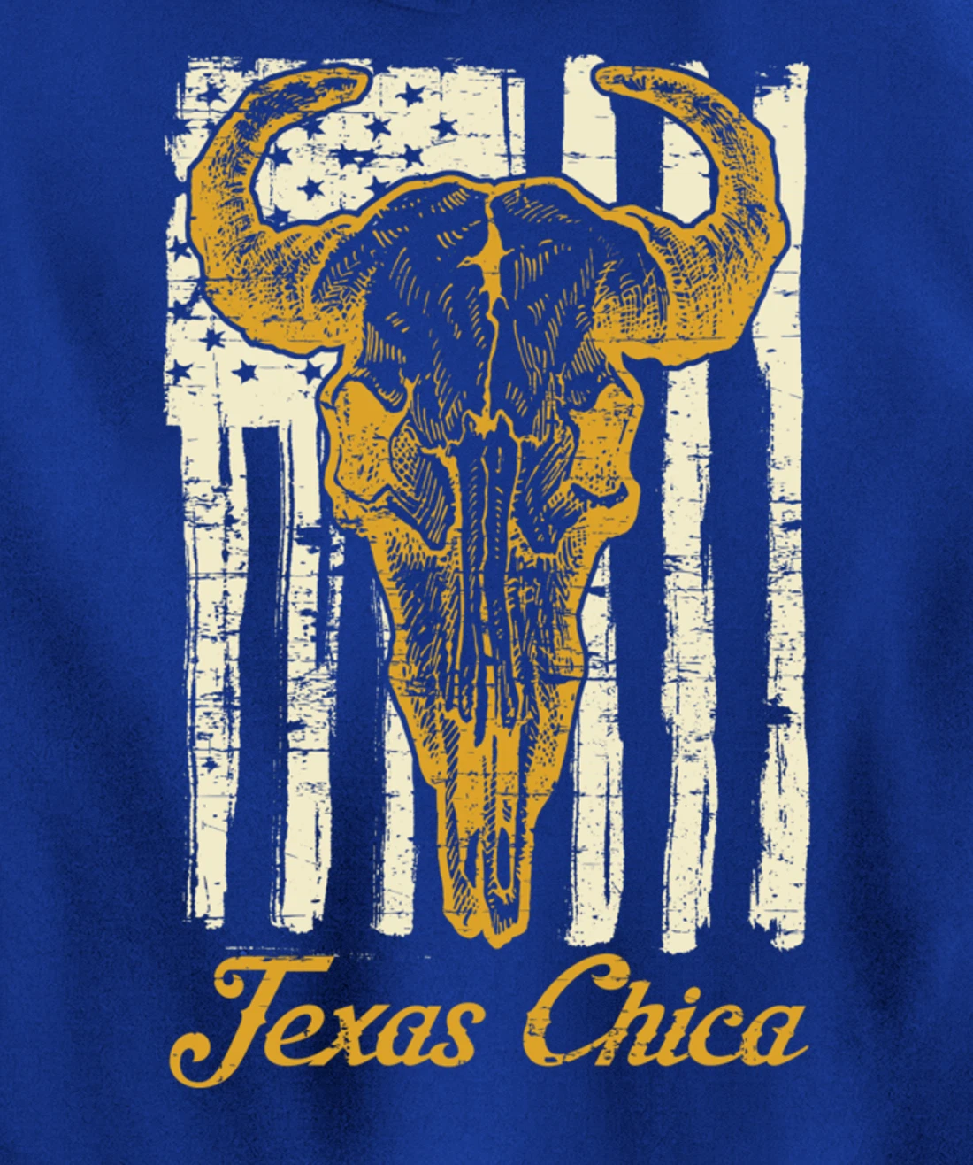 USA Flag Texas Chica Women Girls Proud Texan US State Texas Pullover Hoodie