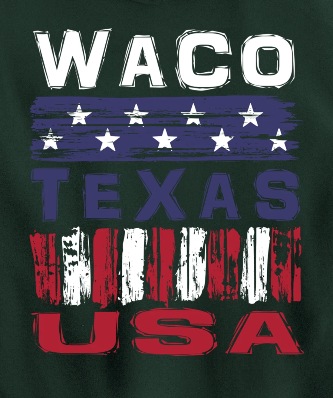 Waco Texas USA Pullover Hoodie