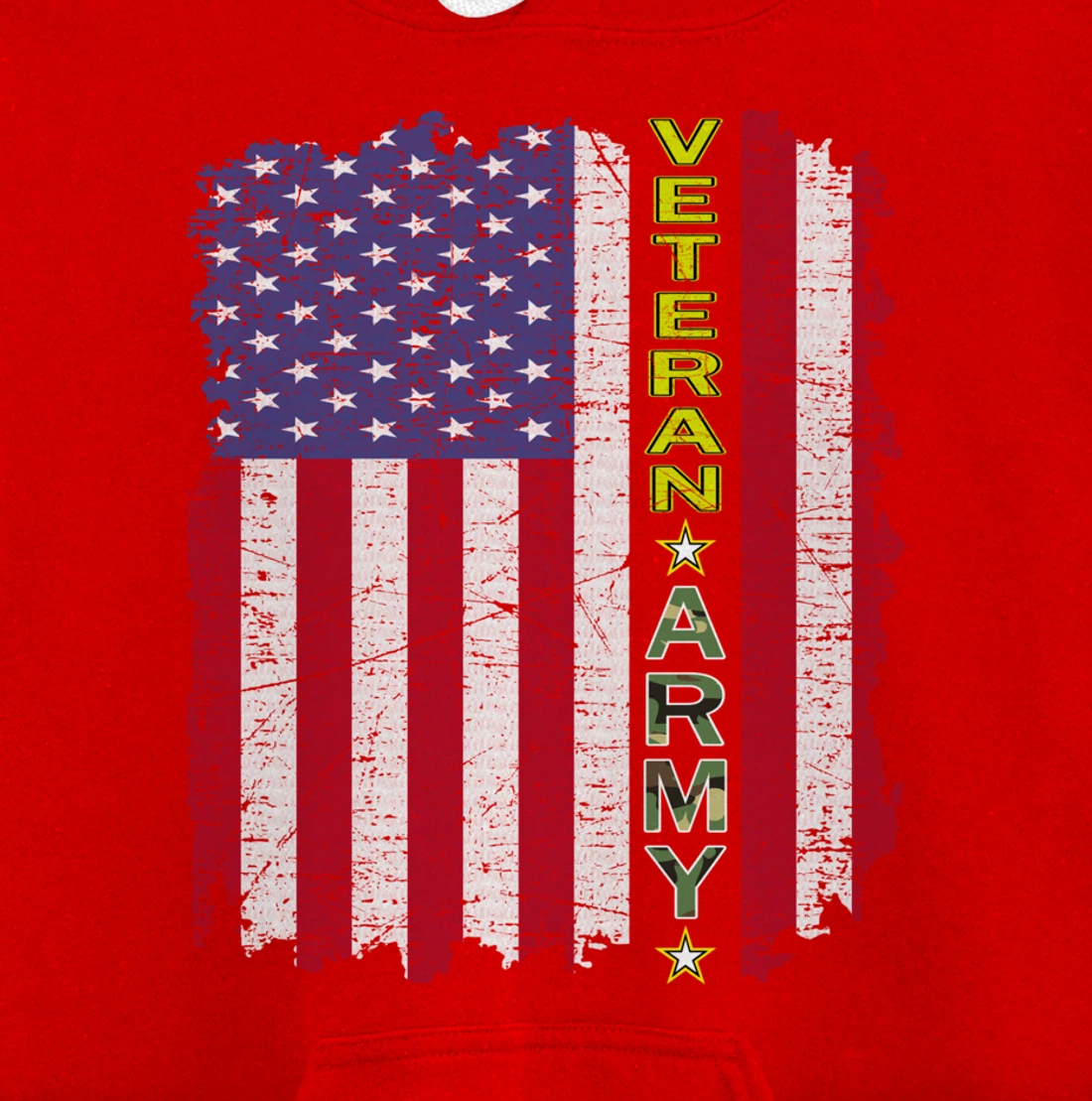 Proud Army Veteran-US Veterans Day Shirt-US Army Veteran Pullover Hoodie