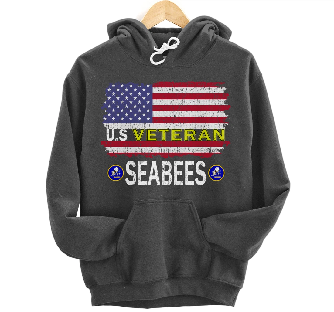 US Seabees Veterans Day Shirt-US Seabees Veteran Pride Pullover Hoodie