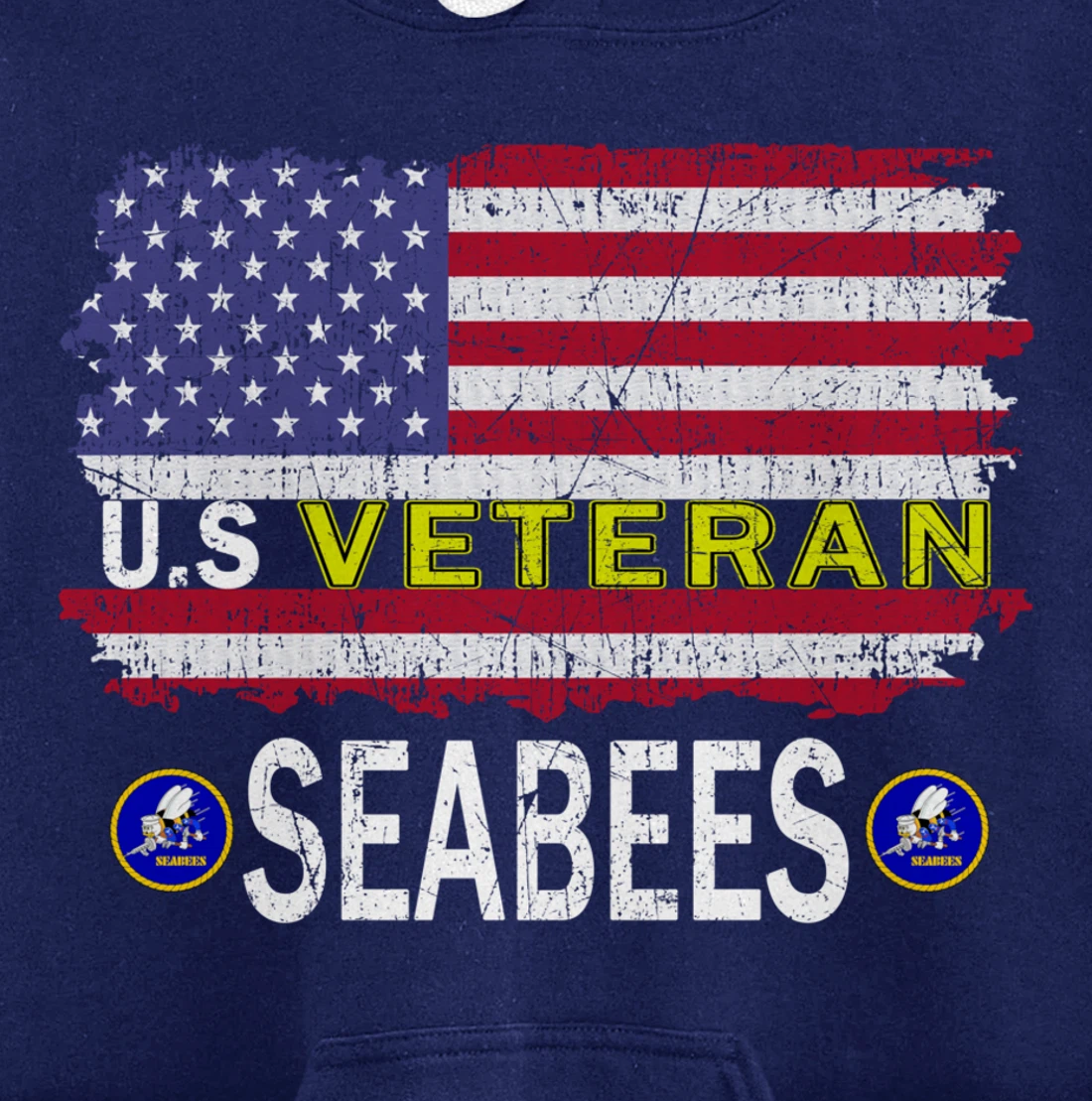 US Seabees Veterans Day Shirt-US Seabees Veteran Pride Pullover Hoodie