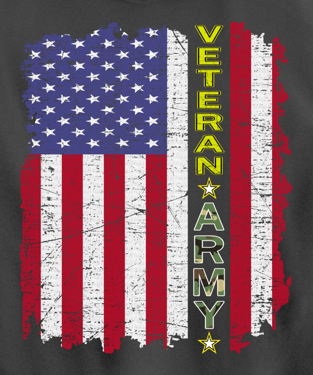 Proud Army Veteran-US Veterans Day Shirt-US Army Veteran Pullover Hoodie
