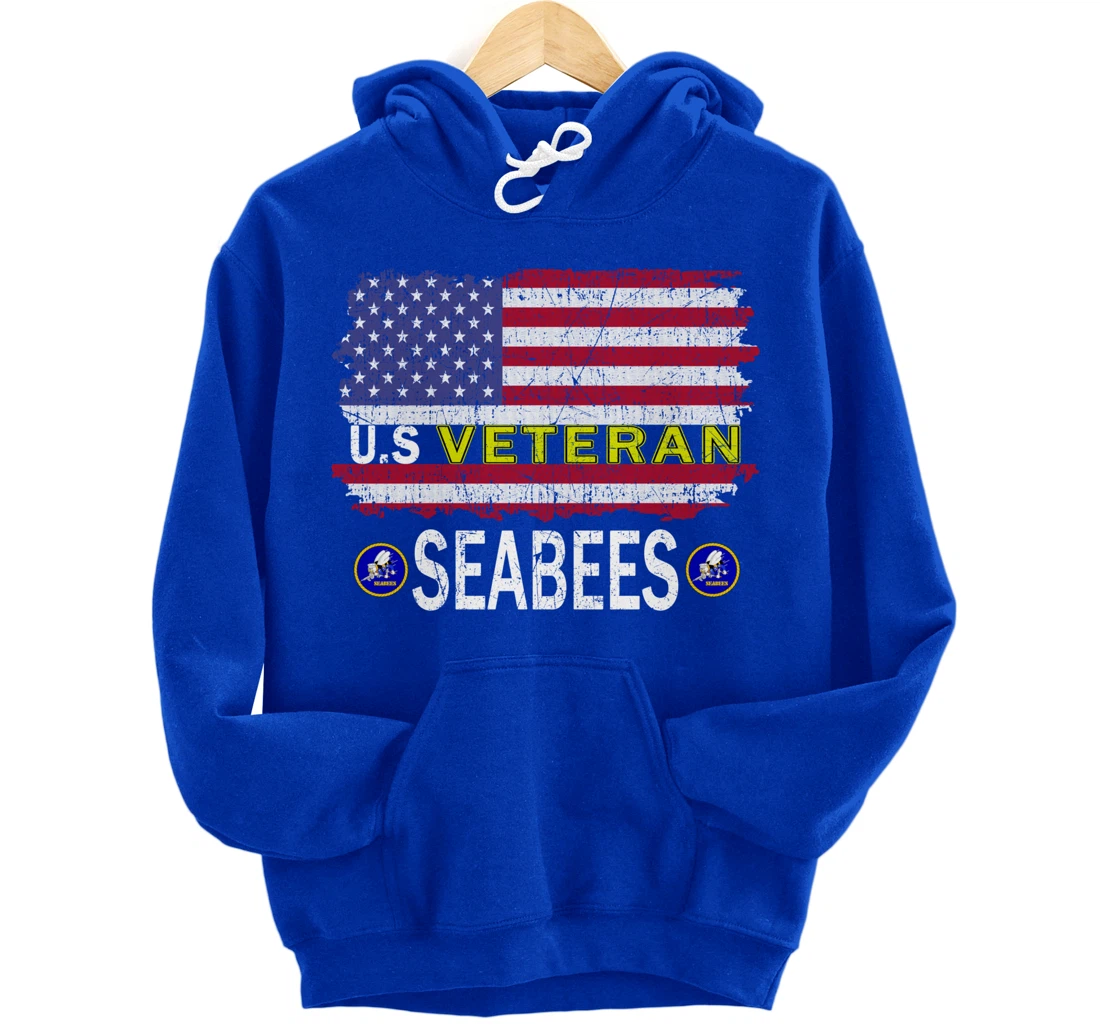 US Seabees Veterans Day Shirt-US Seabees Veteran Pride Pullover Hoodie