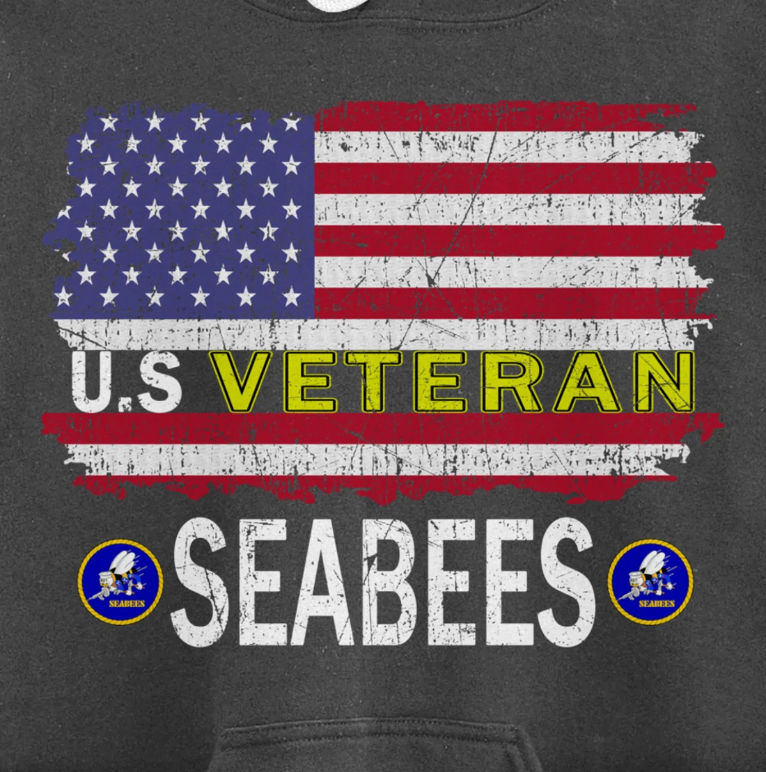 US Seabees Veterans Day Shirt-US Seabees Veteran Pride Pullover Hoodie