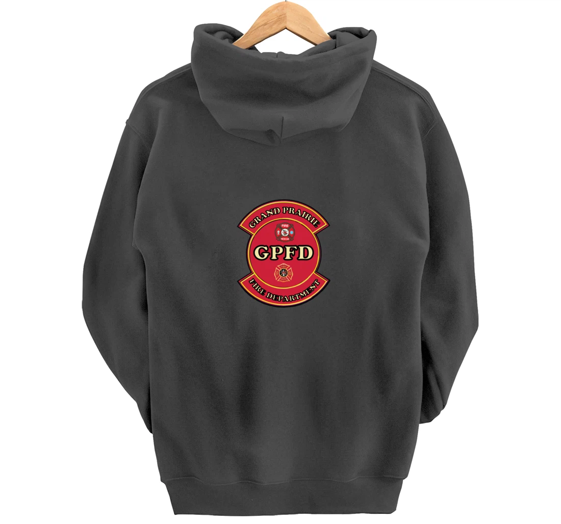 Grand Prairie Texas Fire Department Shield Pullover Hoodie