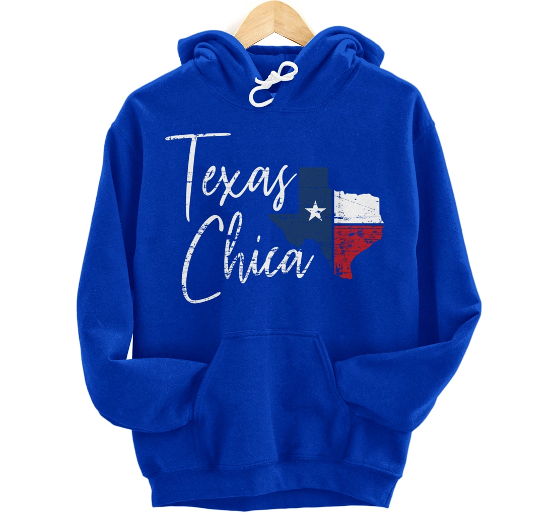 Funny Texas Chica US Patriot Texan Women Gift Texas Pullover Hoodie