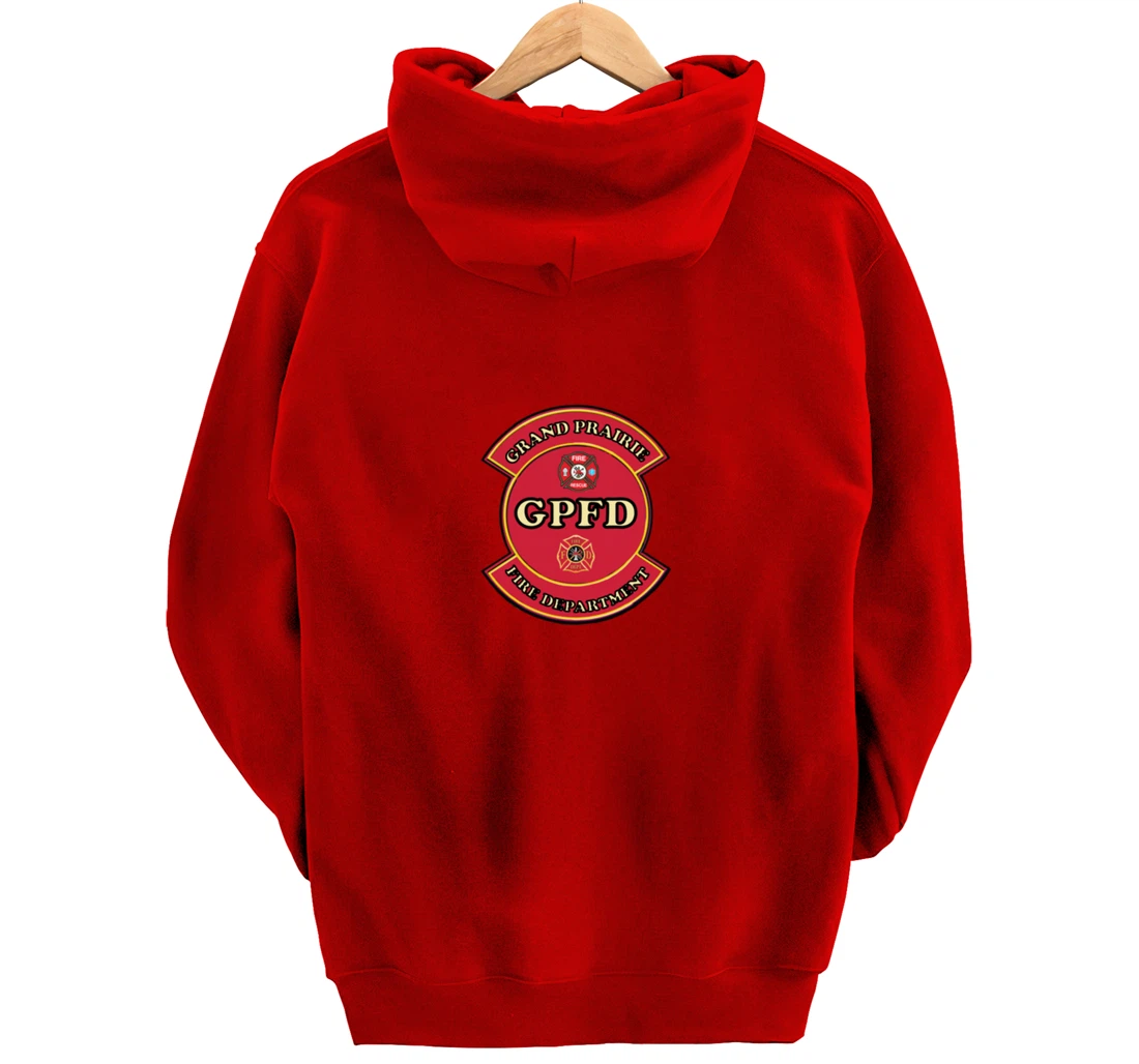 Grand Prairie Texas Fire Department Shield Pullover Hoodie